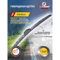 Щетка стеклоочистителя бескаркасная HYBRID 24"/60 см, 8 адаптеров SKYBEAR 707240