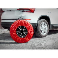 Чехлы для хранения автомобильных колес AutoFlex 4 шт., размер от 15” до 20”, цвет черный 80401