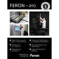 Светодиодный многоматричный прожектор FERON LL-1000, 50W, 6400К, 6000Lm, IP65, 45хOSRAM чёрный 41540