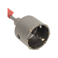 Коронка буровая по бетону с оснасткой Master TCT-72 (72 мм; М22; SDS-plus) EKF tct-72-m22