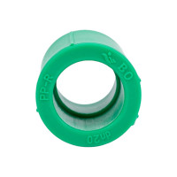 Прямая муфта Blue Ocean 20, полипропиленовая, зеленая PPRF/C G -20
