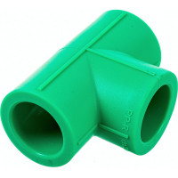 Прямой тройник Blue Ocean 20, полипропиленовый, зеленый PPRF/ET G -20