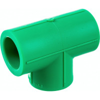 Прямой тройник Blue Ocean 20, полипропиленовый, зеленый PPRF/ET G -20