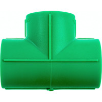 Прямой тройник Blue Ocean 20, полипропиленовый, зеленый PPRF/ET G -20