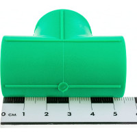 Прямой тройник Blue Ocean 20, полипропиленовый, зеленый PPRF/ET G -20