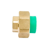 Комбинированная разъемная муфта - американка с внутренней резьбой Blue Ocean 32x1, полипропиленовая, зеленая PPRF/UAF(G)-32x1"