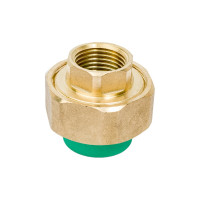 Комбинированная разъемная муфта - американка с внутренней резьбой Blue Ocean 32x1, полипропиленовая, зеленая PPRF/UAF(G)-32x1"