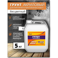 Акриловая грунтовка White House для наружных и внутренних работ 5 кг 15562