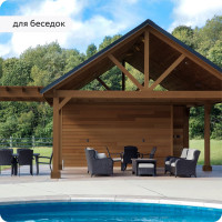 Водоотталкивающая пропитка Elcon Bio Lasure для защиты дерева до 15 лет, антисептик для внутренних и наружных работ, (орех; 2 л) 00-00461950