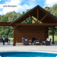 Водоотталкивающая пропитка Elcon Bio Lasure для защиты дерева до 15 лет, антисептик (палисандр; 2 л) 00-00461948