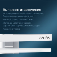 Угловая полка AM.PM Sense L стеклянная, алюминий A7456100