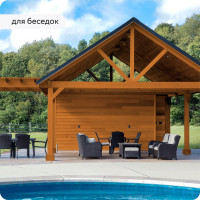 Водоотталкивающая пропитка Elcon Bio Lasure для защиты дерева до 15 лет, антисептик (каштан; 2 л) 00-00461952