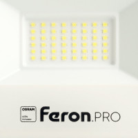 Светодиодный многоматричный прожектор FERON LL-1000, 30W, 6400К, 3600Lm, IP65, 28хOSRAM чёрный 41539