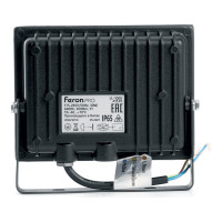 Светодиодный многоматричный прожектор FERON LL-1000, 30W, 6400К, 3600Lm, IP65, 28хOSRAM чёрный 41539