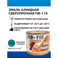 Эмаль White House ПФ-115 (бирюзовая; 1.8 кг) 15204