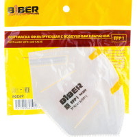 Фильтрующая полумаска с воздушным клапаном Biber БИБЕР 96204 FFP1 тов-205897