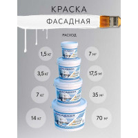 Фасадная краска White House (1.5 кг; морозоустойчивая) 15411