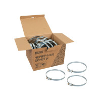 Хомут HELFER W1, 90-110 мм, оцинкованная сталь, уп. 25 шт. HF004048