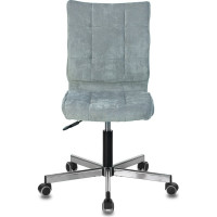 Компьютерное кресло Бюрократ CH-330M серо-голубой велюр крестовина металл CH-330M/LT-28