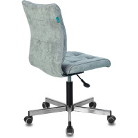 Компьютерное кресло Бюрократ CH-330M серо-голубой велюр крестовина металл CH-330M/LT-28