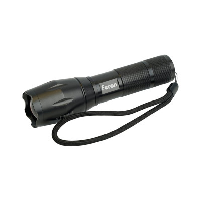 Ручной фонарь FERON с аккумулятором TH2400 USB ZOOM 137x40x40мм, алюминий 41682