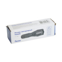 Ручной фонарь FERON с аккумулятором TH2400 USB ZOOM 137x40x40мм, алюминий 41682