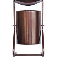 Металлическая урна Комплект-АГРО круглая с крышей 25 л KA7614