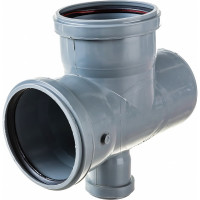 Крестовина одноплоскостная для канализации Flextron 110x110x50/87 градусов SVK-K11266 Н0000011266