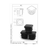 Заглушка Элимет (25х25 мм; 10 шт) БП-00001777