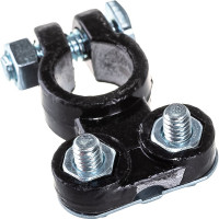 Клеммы General Technologies АКБ под планку 2 шт "+" "-" Тип EURO /свинец/ GT-M040014