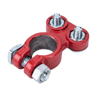 Клемма для АКБ General Technologies "+" Тип EURO под планку, свинец GT-M040014P