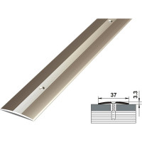 Порог прямой алюминиевый (37 мм, 1,8 м, анодированный, Шампань) ЛУКА УТ000023270