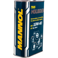 Полусинтетическое моторное масло MANNOL MOLIBDEN 10W40 Metal, 1 л 1120M