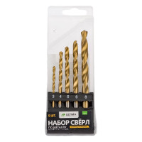 Набор сверл по металлу (5 шт; 3, 4, 5, 6, 8 мм; HSS) ULTIMA 113012