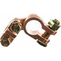 Клемма для аккумулятора General Technologies "-" Тип EURO под планку/цинковый сплав/ GT-M060012N