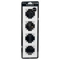 4-местная горизонтальная рамка STEKKER GFR00-7004-01 серия Катрин, стеклянная, белый 39257