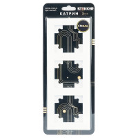 3-местная горизонтальная рамка STEKKER GFR00-7003-01 серия Катрин, стеклянная, белый 39256