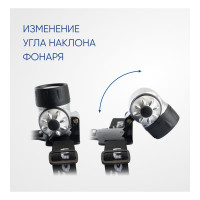 Налобный фонарь FERON на батарейках TH2303 3xAAA 1W 7LEDs IP44 пластик 41707