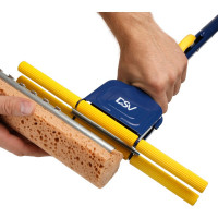 Швабра с отжимом DSV металлическая, 132 см, в индивидуальной коробке DS-10119