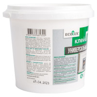 Универсальный клей ПВА ECOLUX 1 кг 4607133681302