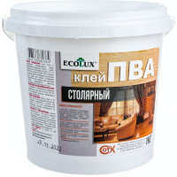 Столярный клей ПВА ECOLUX 1 кг 4607133681364