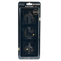 3-местная горизонтальная стеклянная рамка STEKKER GFR00-7003-05, серия Катрин черный 39520