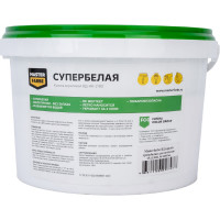 Водно-дисперсионная краска для потолков в сухих помещениях MASTERFARBE (супербелая; 3 кг) 4631159427477