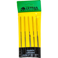 Надфили ULTIMA алмазные, 140х70х3 мм, комплект 5шт 125001