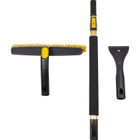 Телескопическая щетка со скребком для удаления снега и льда DSV с мягкой ручкой R21003