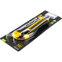 Нож ULTIMA 18 мм, автоматическая фиксация, доп. выступ, черное лезвие Sk5, 119052