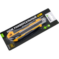 Нож ULTIMA 18 мм, автоматическая фиксация, черное лезвие Sk5, 119051