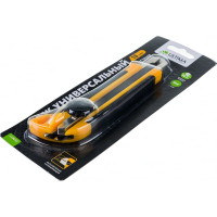 Нож ULTIMA 18 мм, винтовой фиксатор, черное лезвие Sk5, 119050