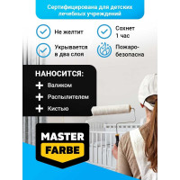 Водно-дисперсионная краска MASTERFARBE Mattlatex (износостойкая; грязеотталкивающая; 14 кг) 4631159427446