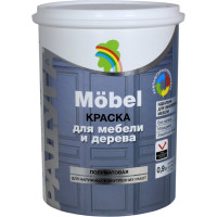Краска для мебели и декора Радуга Mobel ВД-АК -115 без запаха полуматовая 0,9 л база А 4630058026767